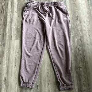 Puma Pants Womens Large Purple Sweatpants Joggers Gym Activewear